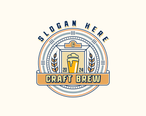 Wheat Beer Brewery logo design