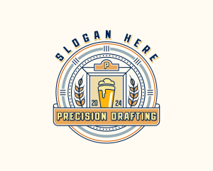 Wheat Beer Brewery logo design