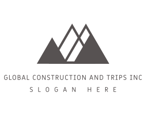 Mountaineer - Campsite Mountain Travel logo design