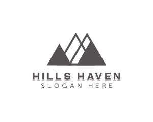 Campsite Mountain Travel logo design