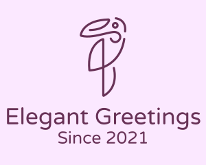 Elegant Purple Toucan logo design