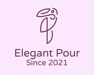 Elegant Purple Toucan logo design