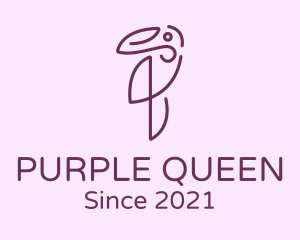 Elegant Purple Toucan logo design