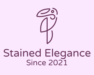 Elegant Purple Toucan logo design