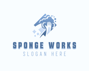 Sponge - Janitorial Cleaning Disinfection logo design