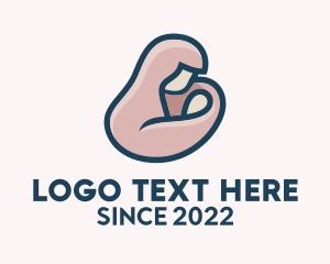 Human - Pediatric Breastfeeding Childcare logo design