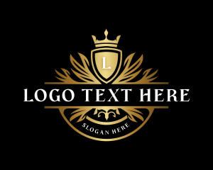 Luxurious Crown Shield Logo