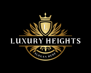 Luxurious Crown Shield logo design