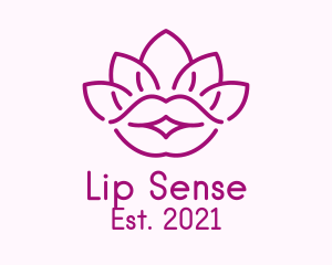 Beauty Lotus Lips  logo design