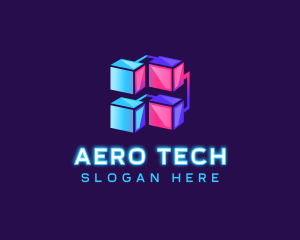 Cyber Tech Cube logo design