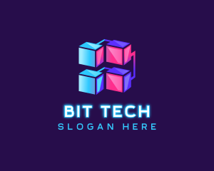 Cyber Tech Cube logo design