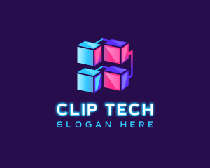 Cyber Tech Cube logo design