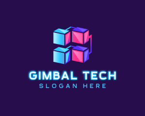 Cyber Tech Cube logo design