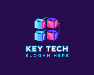 Cyber Tech Cube logo design