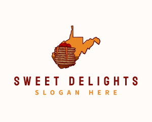 Buckwheat Pancake West Virginia logo design