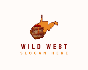 Buckwheat Pancake West Virginia logo design