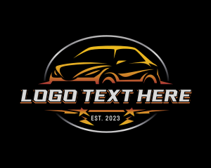 Retro Car - Automotive Garage Mechanic logo design