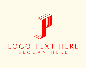Condominium - Abstract Building Letter P logo design