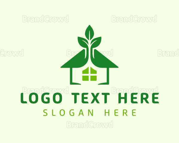 Green Natural House Logo