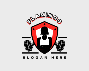 Woman Fitness Coach Logo