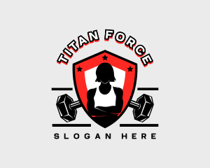 Heavyweight - Woman Fitness Coach logo design