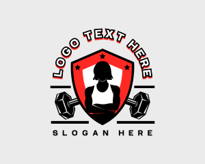 Woman Fitness Coach Logo