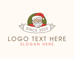 Santa Claus Hat - Santa Claus Banner logo design