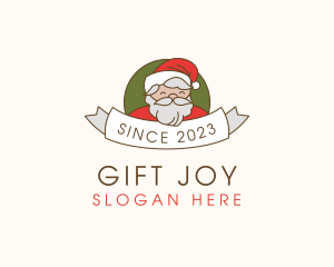 Santa Claus Banner logo design