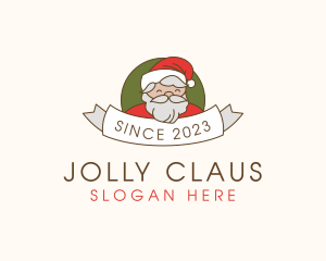 Santa Claus Banner logo design