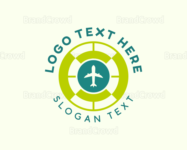 Airplane Flight Travel Logo