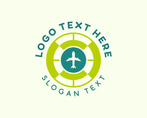 Logistics - Airplane Flight Travel logo design