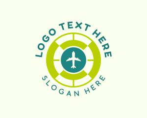 Airplane Flight Travel  Logo