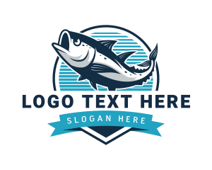 Aquarium - Fish Aquatic Seafood logo design