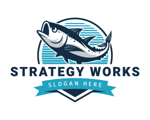 Fish Aquatic Seafood Logo