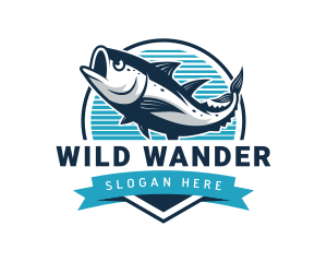 Fish Aquatic Seafood Logo