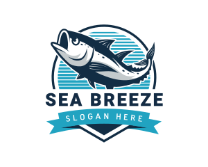 Fish Aquatic Seafood logo design