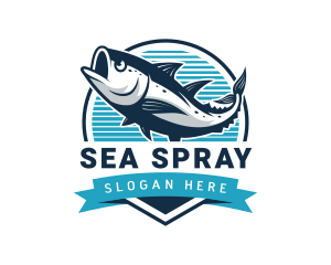 Fish Aquatic Seafood logo design