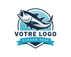 Underwater - Fish Aquatic Seafood logo design