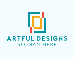 Geometric Art Gallery logo design