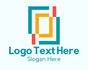 Picture Frame - Rectangle Shape Art Shop logo design