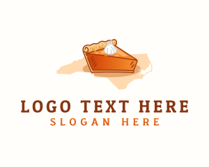 Map - North Carolina Potato Pie logo design