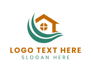 House And Lot - Residential House Real Estate logo design