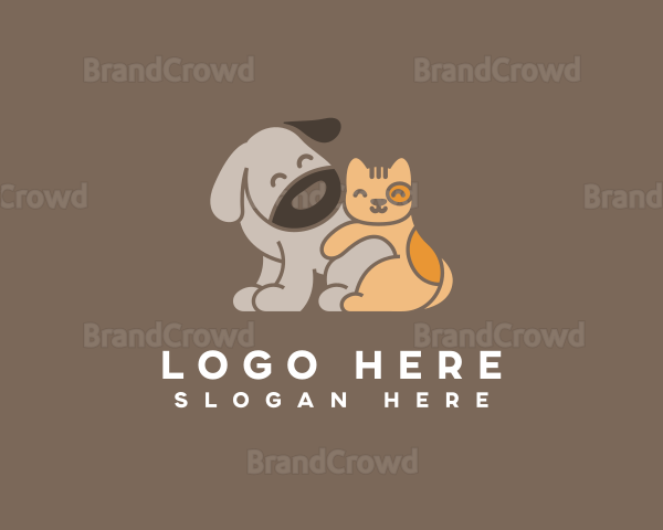 Pet Dog Cat Veterinary Logo