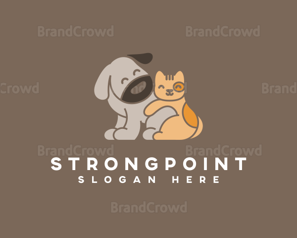 Pet Dog Cat Veterinary Logo