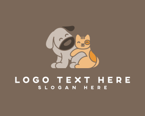 Please - Pet Dog Cat Veterinary logo design