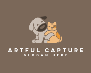 Pet Groom - Pet Dog Cat Veterinary logo design