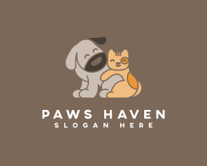 Pet Dog Cat Veterinary logo design