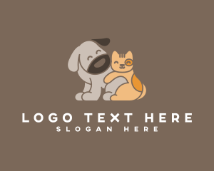 Cat - Pet Dog Cat Veterinary logo design