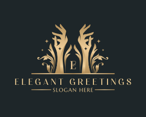 Luxury Hand Wellness logo design