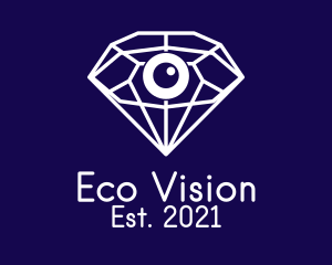 Elegant Diamond Eye logo design